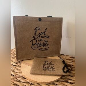 Scripture Tote and Pouch Set